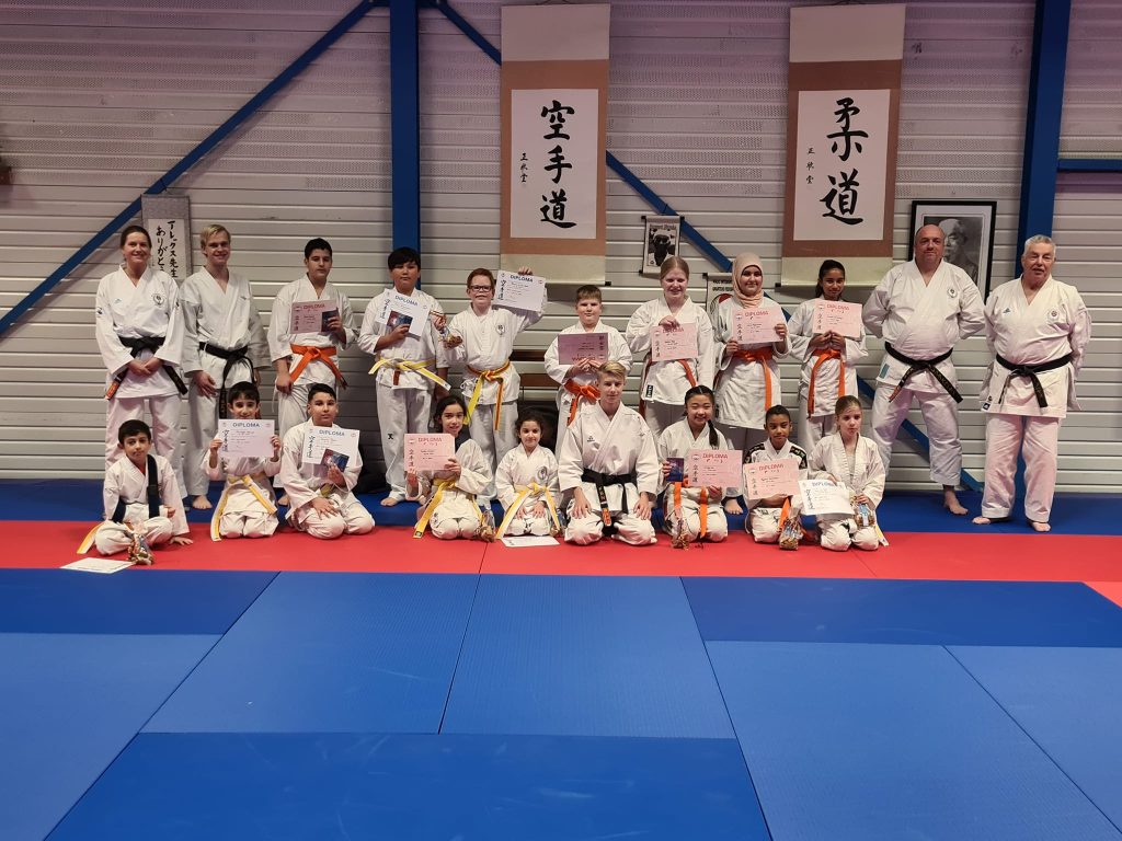 groepsfoto Karate examen november 2021